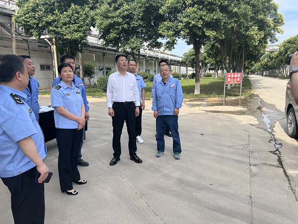 6月6日，高新區(qū)黨工委副書記到化工科技公司現(xiàn)場督導(dǎo).jpg